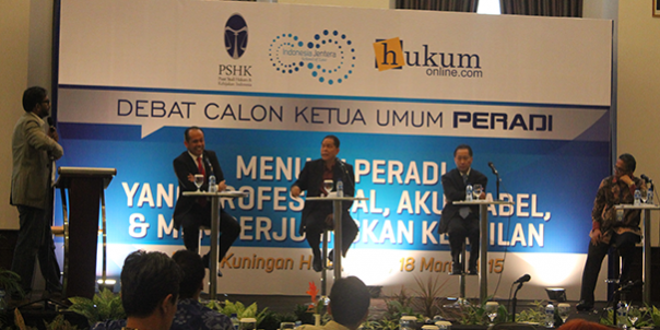 Debat Ketum Peradi