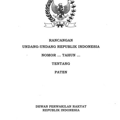 Naskah RUU Paten 28Jul16