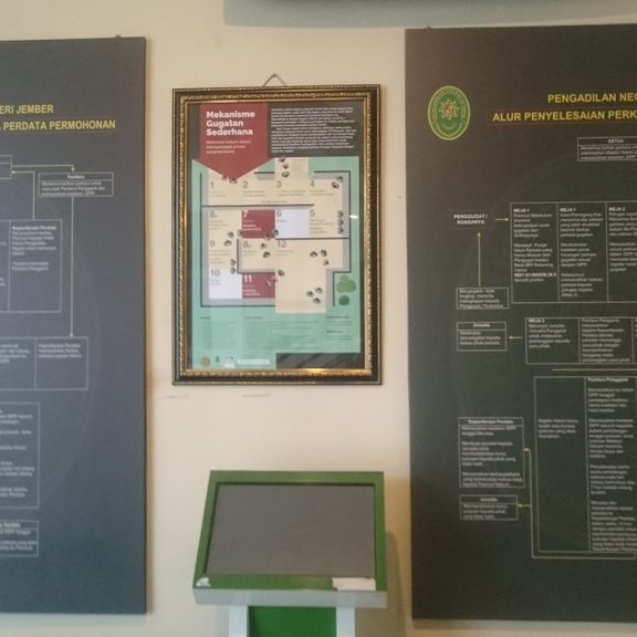 Poster SCC di sebelah Loket Pendaftaran