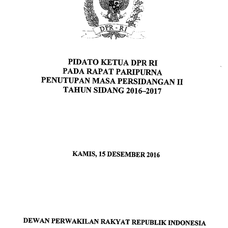 Naskah Pidato Penutupan Masa Sidang II 15Des16-cov