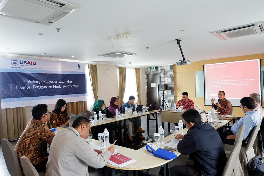 Lokakarya Penyebarluasan & Promosi Penggunaan Modul Restatement-2, 24Okt18 (2)